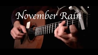 Kelly Valleau  November Rain Guns N Roses  Fingerstyle Guitar [upl. by Ahcsas]