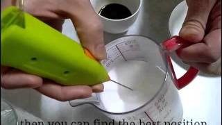 How To Make Latte Art with Mini Milk Frother [upl. by Ahaelam442]