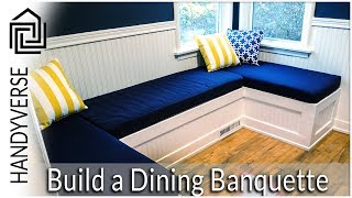 How to Build a Dining NookBanquette  Budget Renos 01 [upl. by Lussier470]