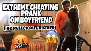 EXTREME CHEATING PRANK ON BOYFRIEND GETS VIOLENT [upl. by Eenel]