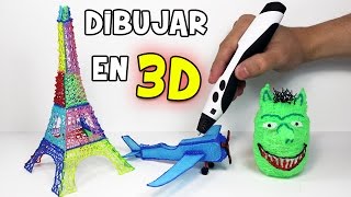 Como dibujar en 3D con un Lápiz 3D  Impresora 3D [upl. by Betz87]