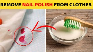 Easy Way to Remove Nail Polish from Clothes Jeans amp Fabric With Acetone [upl. by Herahab443]