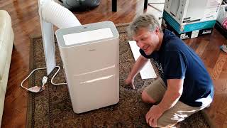 Danby Portable Air Conditioner DPA120B8WDB6 Unboxing Setup amp Review [upl. by Asyla]