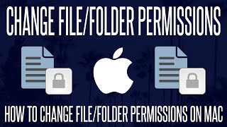 How to Change File amp Folder Permissions on macOSMacBook [upl. by Anhavas]