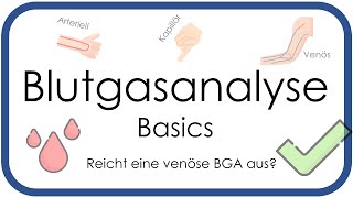 Blutgasanalyse BGA Basics  Überblick arteriell venös kapillär  Teil 1 [upl. by Maggee]