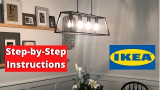 Wiring a Pendant Light Fixture  IKEA Felsisk Installation Instructions [upl. by Koblick259]