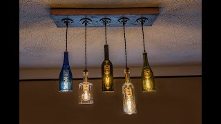 Cut Glass Bottle Light Fixture [upl. by Rebmat]