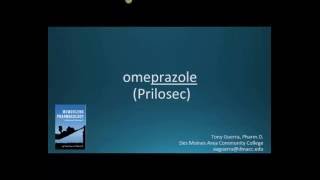 How to pronounce omeprazole Prilosec Memorizing Pharmacology Flashcard [upl. by Nooj768]