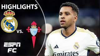 Real Madrid vs Celta Vigo  LALIGA Highlights  ESPN FC [upl. by Annaya]