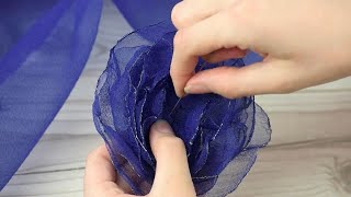 How to Make Organza Flowers [upl. by Ware]