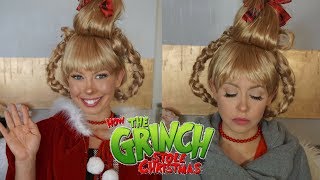 CINDY LOU WHO HALLOWEEN MAKEUP TRANSFORMATION  TUTORIAL  BrittanyNichole [upl. by Telimay]