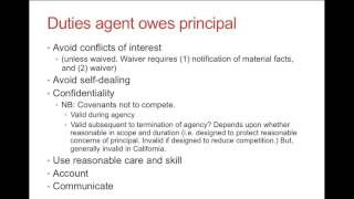 Agency Fiduciary Duties [upl. by Ramahs789]