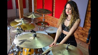 EUROPE  THE FINAL COUNTDOWN  DRUM COVER by CHIARA COTUGNO [upl. by Marolda722]