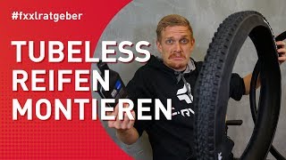 Tubeless Reifen Montage  so klappt es [upl. by Lubbock]