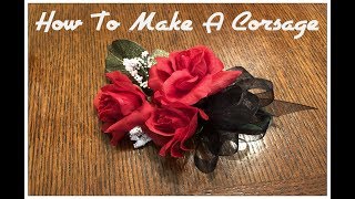 Tricias Creations How To Make A Corsage Simple Way [upl. by Neelloj]