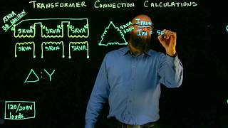 Delta to WYE Transformer Calculations [upl. by Drusy]