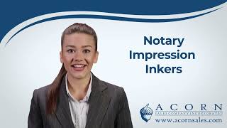 Acorn Sales Notary Impression Inkers [upl. by Enala]