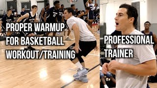 Proper Warmup For Basketball WorkoutTraining Feat PROFESSIONAL TRAINER PJF Performance [upl. by Narmis]