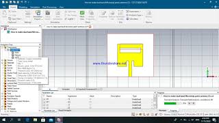 Dual Band Rectangular Microstrip Patch Antenna at 25 amp 58 GHz in CST Microwave Studio [upl. by Pylle]