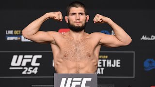 UFC 254 Khabib vs Gaethje  Weighin [upl. by Gene]