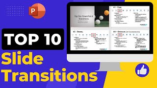 Top 10 Best Slide Transitions in PowerPoint [upl. by Eidnil]