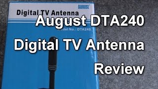 Review August DTA240 TV aerial [upl. by Euqirat]