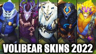 VOLIBEAR SKINS 2022  League of Legends [upl. by Weslee]