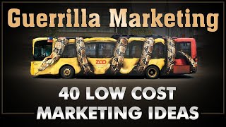 Guerilla Marketing  Ambush Marketing  40 Low Cost Ideas  Dr Vivek Bindra [upl. by Noskcaj566]