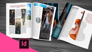 Indesign CC tutorial  designing magazine page [upl. by Zins]