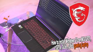 How to install Windows 10 on MSI GF75 GP76 GL65 GF65 gaming laptop [upl. by Yendirb]