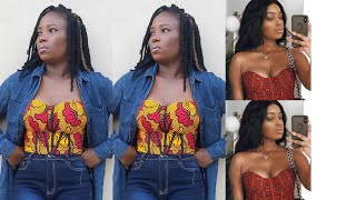 How to cut and sew a corset top tube top diy tutorial [upl. by Ijar255]