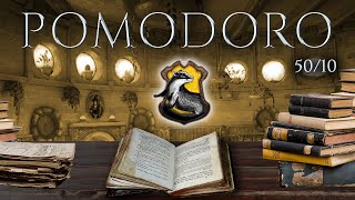 HUFFLEPUFF 📚 POMODORO Study Session 5010  Harry Potter Ambience 📚 Focus Relax amp Study in Hogwarts [upl. by Analem579]