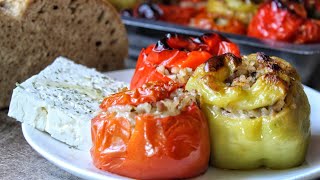 Τα πιο ΕΥΚΟΛΑ Γεμιστά  Greek Stuffed Vegetables  Gemista [upl. by Powe]