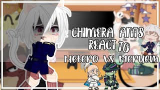 Chimera Ants  Komugi react to Netero vs Meruem  HxH  ⚠️SPOILERS⚠️  Original  Gacha Club [upl. by Hartmunn]