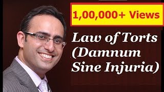 Law of Torts Video1 Damnum Sine Injuria [upl. by Atinad]