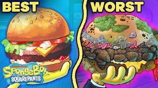 Every Krabby Patty Ranked by GROSSNESS 🍔  SpongeBob [upl. by Nelag314]