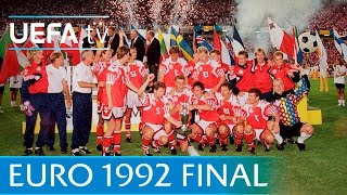 Denmark v Germany UEFA EURO 92 final highlights [upl. by Reywas]