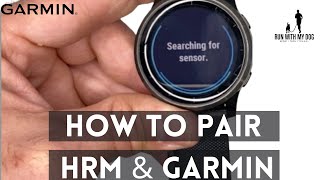 How to pair Heart Rate Monitor to a Garmin watch [upl. by Elvis74]