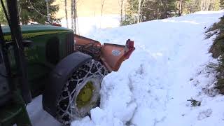 Déneigement les Nants 2019 John Deere [upl. by Nednyl]