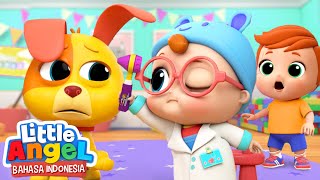 Dokter Kecil Periksa Kesehatan  Kartun Anak  Little Angel Bahasa Indonesia [upl. by Auria844]