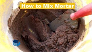 How To Mix Mortar By Hand For Bricklaying [upl. by Atteoj]