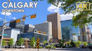 Walking in Downtown Calgary  Canada 4K [upl. by Godrich]