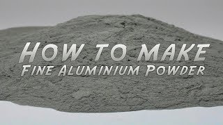 How to make fine Aluminium Powder [upl. by Ordep]