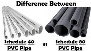 Schedule 40 vs Schedule 80 PVC Pipe [upl. by Buck]