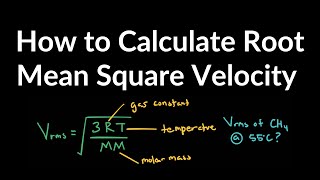 How to Calculate Root Mean Square Velocity Examples and Practice Problems [upl. by Ludovick646]