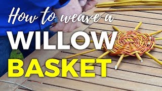 How to Weave a Willow Basket  Part 1 [upl. by Ymor]