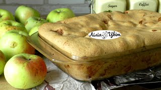 ЯБЧАНИК або ШАРЛОТКА З ЯБЛУКАМИ🍏 МАМИН РЕЦЕПТ 🍏 готую кожен день і не набридає 🍏 ПЛЯЦОК З ЯБЛУК [upl. by Rosel537]