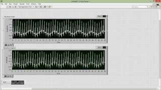 Labview Acquisition of ECG and Filtering using WAVELET TRANSFORM [upl. by Mehs913]