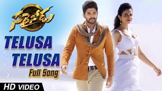 Telusa Telusa Full Video Song  Sarrainodu  Allu Arjun  Rakul Preet Catherine Tresa [upl. by Serdna]