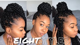 How To Style Passion Twist  8 Easy Styles  Kinzey Rae [upl. by Ecnahoy]